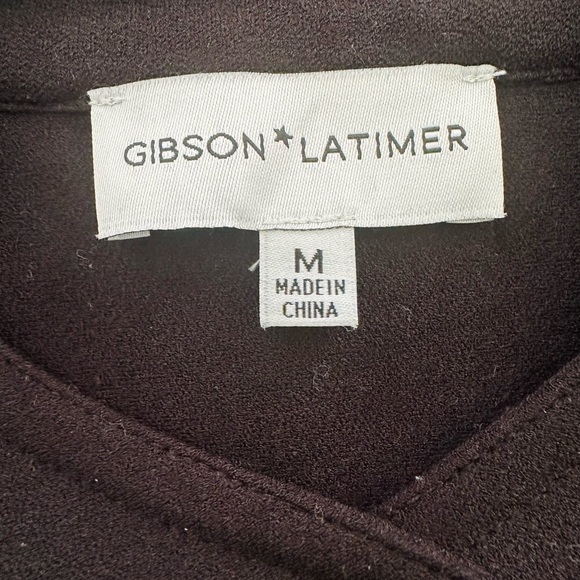 Gibson & Latimer
Knit Crepe Banded Collar Button Front Belted Midi Dress - Picture 9 of 10